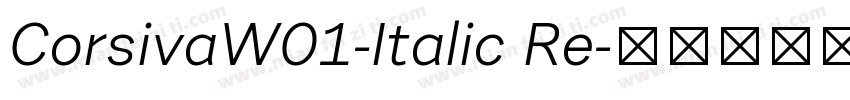 CorsivaW01-Italic Re字体转换